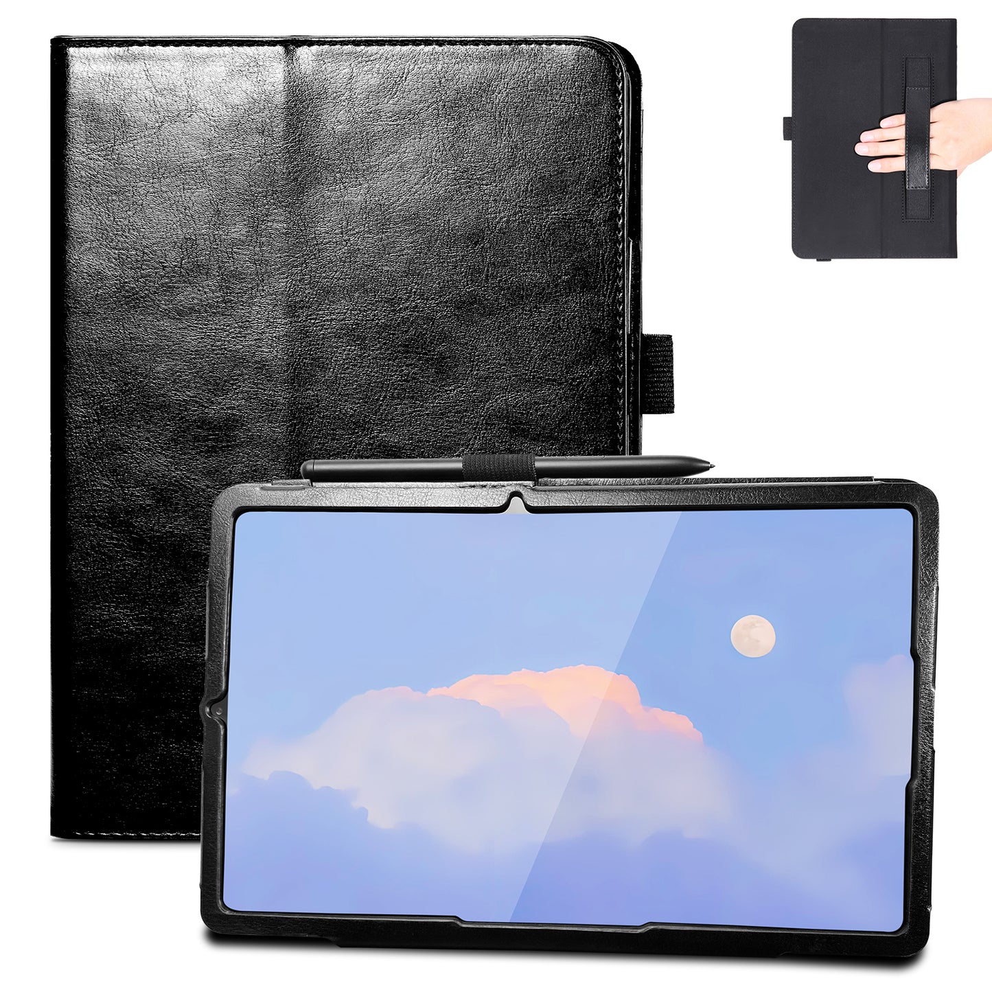 Case for Samsung Galaxy Tab S6 Lite 10.4 Inch 2022/2020 Model (SM-P610/P613/P615/P619) with S Pen Holder, Multi-Angle High quality pu leather Back Cover with wristband Auto Wake/Sleep