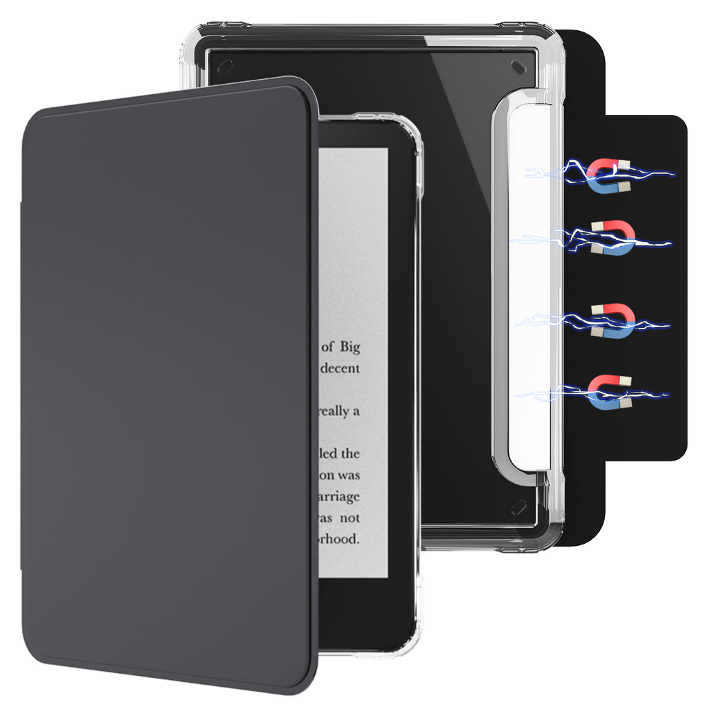 Detachable Magnetic Case for All-New 7" Kindle Paperwhite 12th Generation 2024 & Kindle Colorsoft 2024/2025,Ultra Clear Back Scratch-Proof Light & Shell Cover with Auto Wake/Sleep