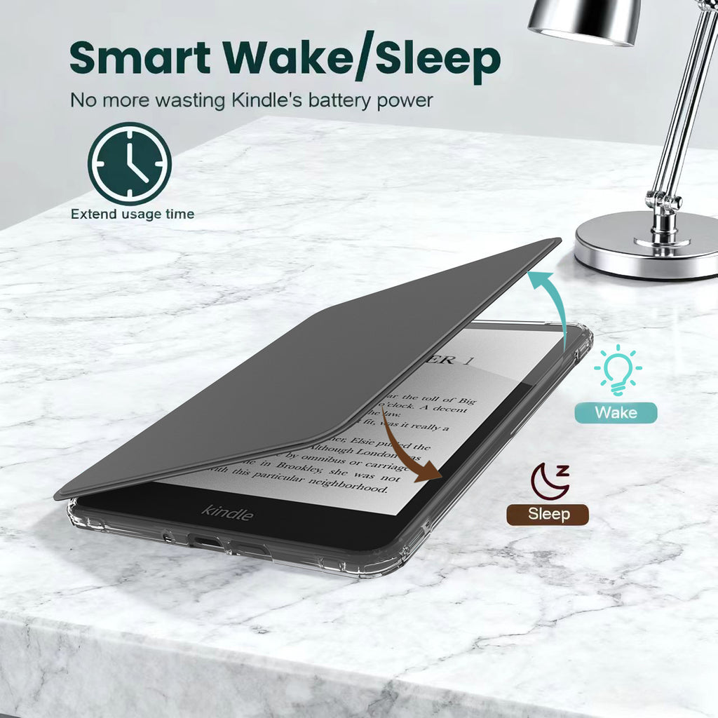 Detachable Magnetic Case for All-New 7" Kindle Paperwhite 12th Generation 2024 & Kindle Colorsoft 2024/2025,Ultra Clear Back Scratch-Proof Light & Shell Cover with Auto Wake/Sleep