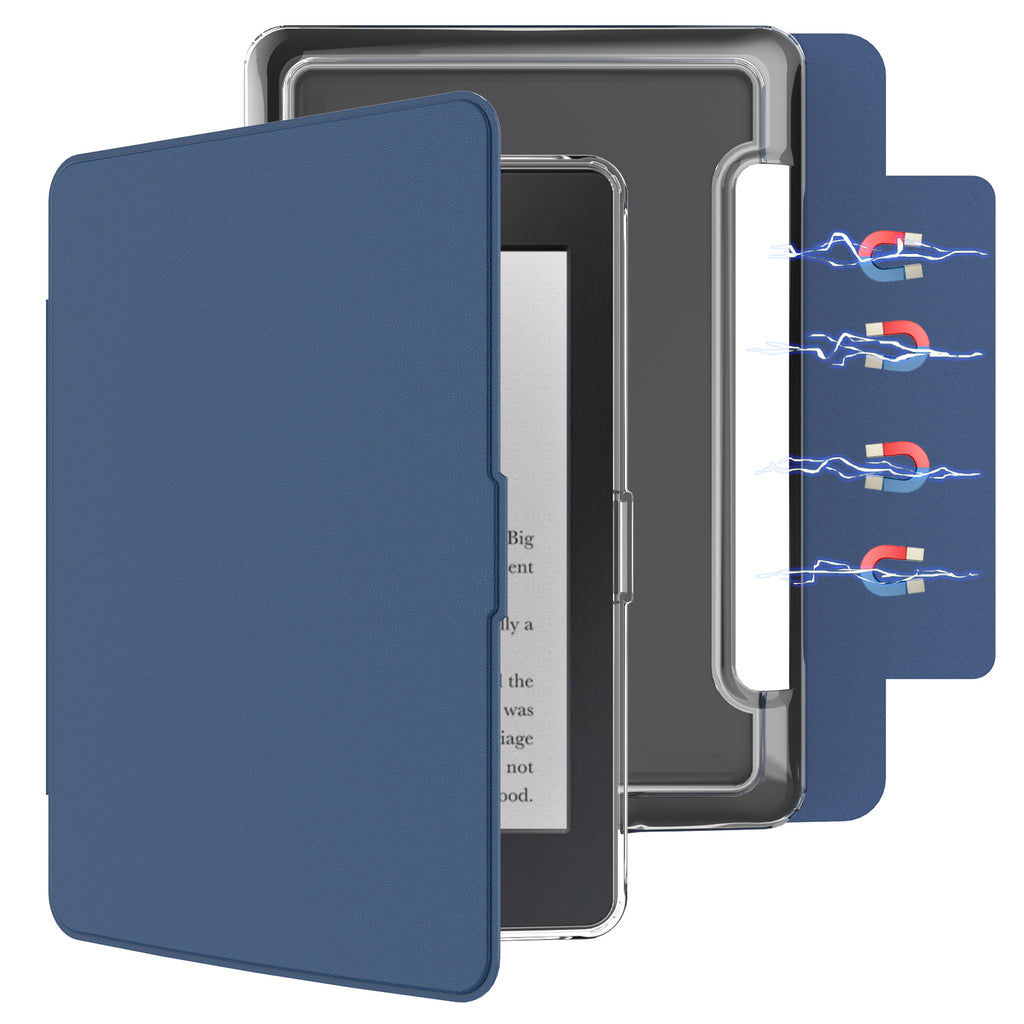 Detachable Magnetic Case for  6" Kindle Paperwhite 5th/6th/7th Generation (2012-2015 Release, Model EY21 & DP75SDI),Ultra Clear Back Scratch-Proof Light & Shell Cover with Auto Wake/Sleep