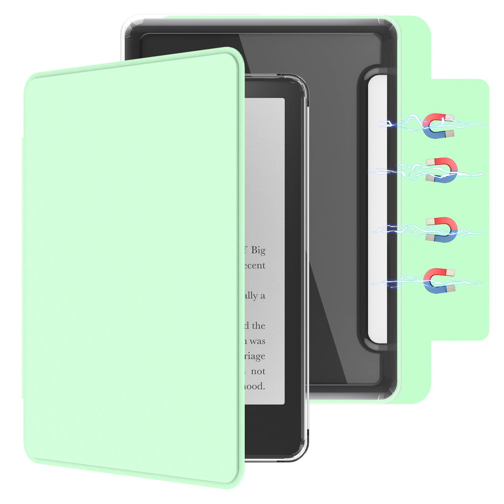Detachable Magnetic Case for 6.8" Kindle Paperwhite 11th Gen/Kindle Paperwhite Signature Edition (2021 Released, Model NO. M2L3EK/M2L4EK),Ultra Clear Back Scratch-Proof Light & Shell Cover with Auto Wake/Sleep