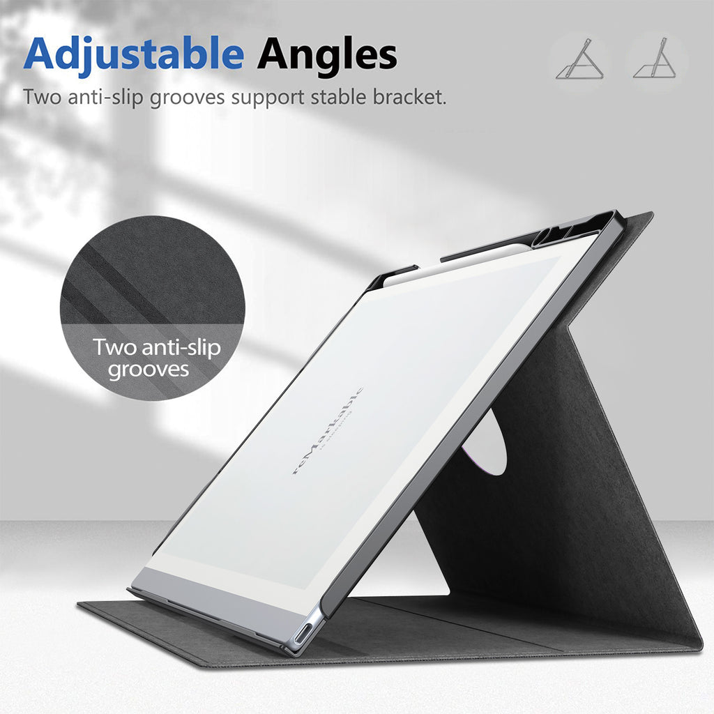 Case for Remarkable 2 Paper Tablet- Multi-Viewing Adjustable Folding Book Folio Cover - with Built-in Pen Holder - for 10.3 inch 2020 Released