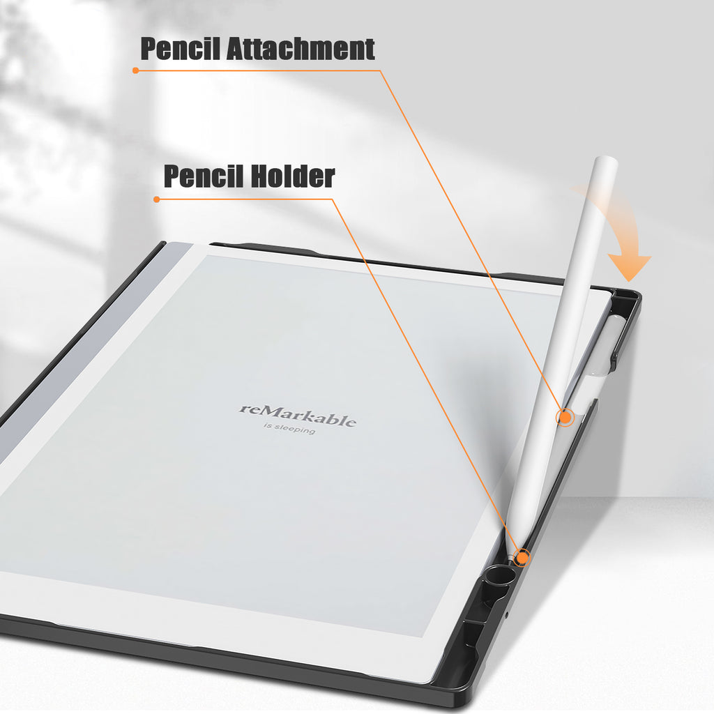 Case for Remarkable 2 Paper Tablet 10.3" 2020 Released, Lightweight and Hard Back Shell Protective Book Folio Cover with Built-in Pen Holder