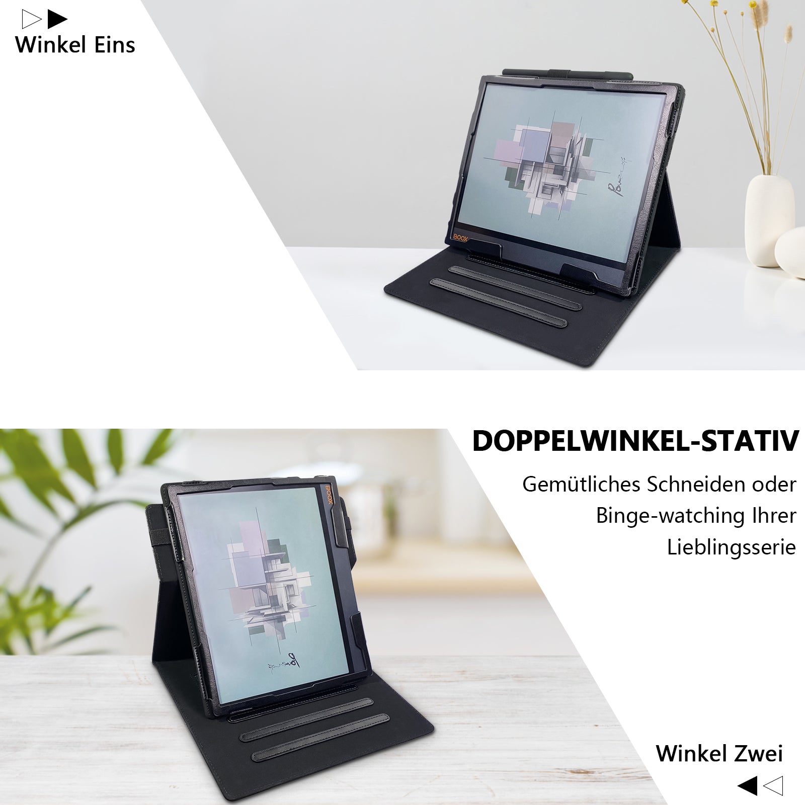 Case for All-New 10.3 inch Onyx Boox Note Air3/Note Air3 C/Boox Note Air2/Note Air2 Plus ePaper Tablet - PU Leather Sleeve Cover with Auto Sleep/Wake