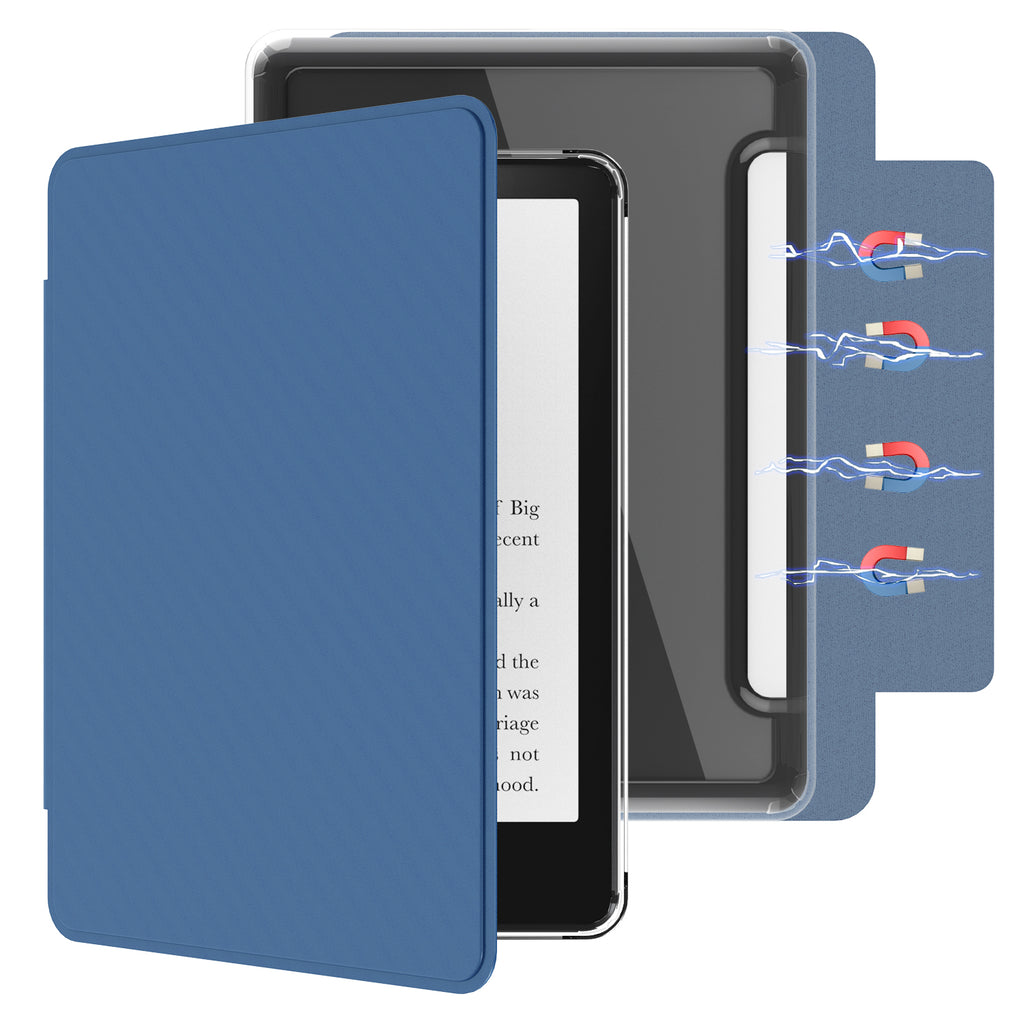 Detachable Magnetic Case for 6.8" Kindle Paperwhite 11th Gen/Kindle Paperwhite Signature Edition (2021 Released, Model NO. M2L3EK/M2L4EK),Ultra Clear Back Scratch-Proof Light & Shell Cover with Auto Wake/Sleep