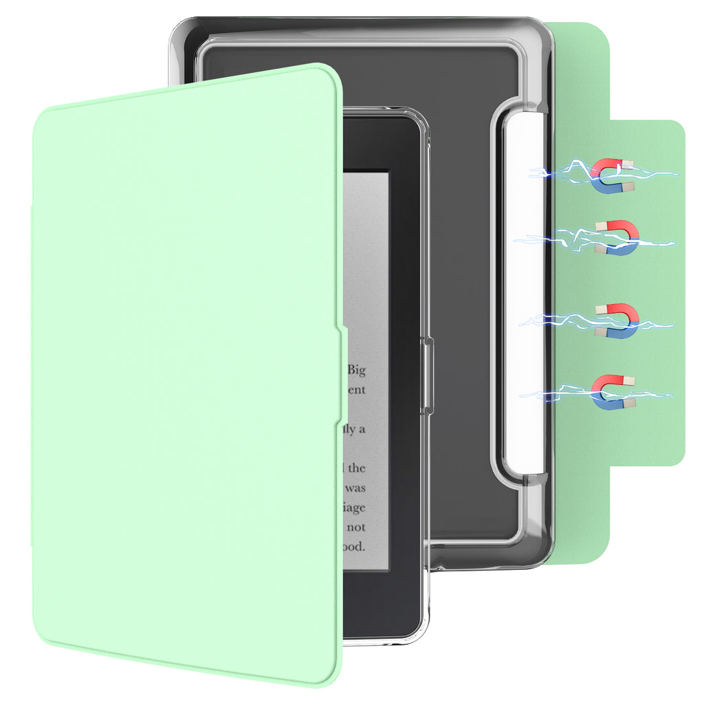 Detachable Magnetic Case for  6" Kindle Paperwhite 5th/6th/7th Generation (2012-2015 Release, Model EY21 & DP75SDI),Ultra Clear Back Scratch-Proof Light & Shell Cover with Auto Wake/Sleep