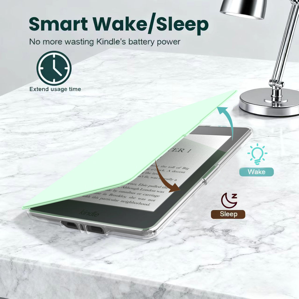Detachable Magnetic Case for  6" Kindle Paperwhite 5th/6th/7th Generation (2012-2015 Release, Model EY21 & DP75SDI),Ultra Clear Back Scratch-Proof Light & Shell Cover with Auto Wake/Sleep