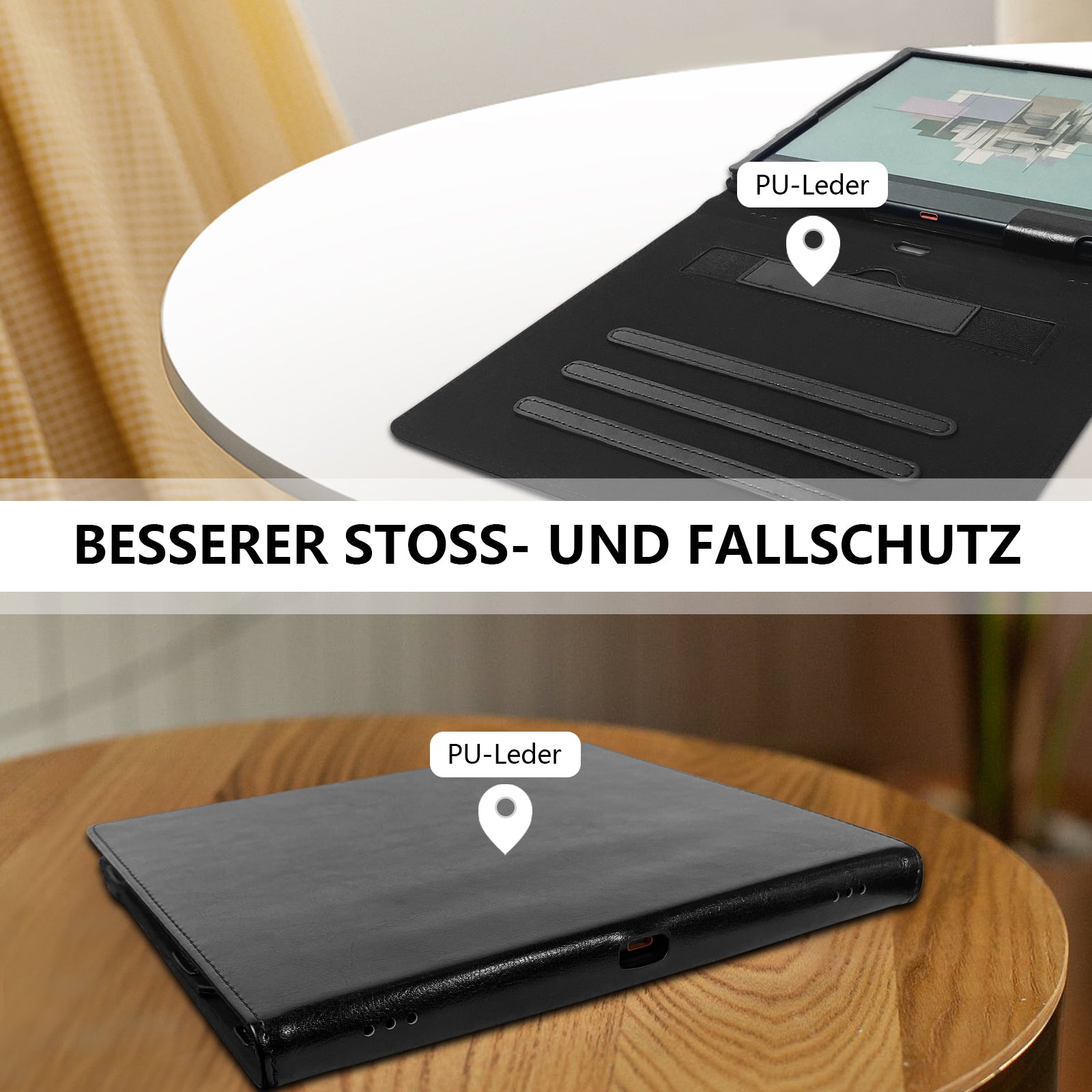 Case for All-New 10.3 inch Onyx Boox Note Air3/Note Air3 C/Boox Note Air2/Note Air2 Plus ePaper Tablet - PU Leather Sleeve Cover with Auto Sleep/Wake