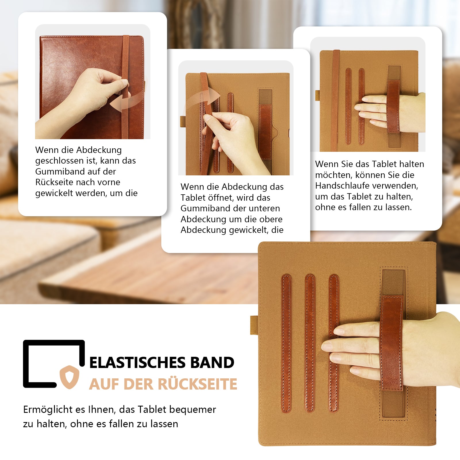 Case for All-New 10.3 inch Onyx Boox Note Air3/Note Air3 C/Boox Note Air2/Note Air2 Plus ePaper Tablet - PU Leather Sleeve Cover with Auto Sleep/Wake