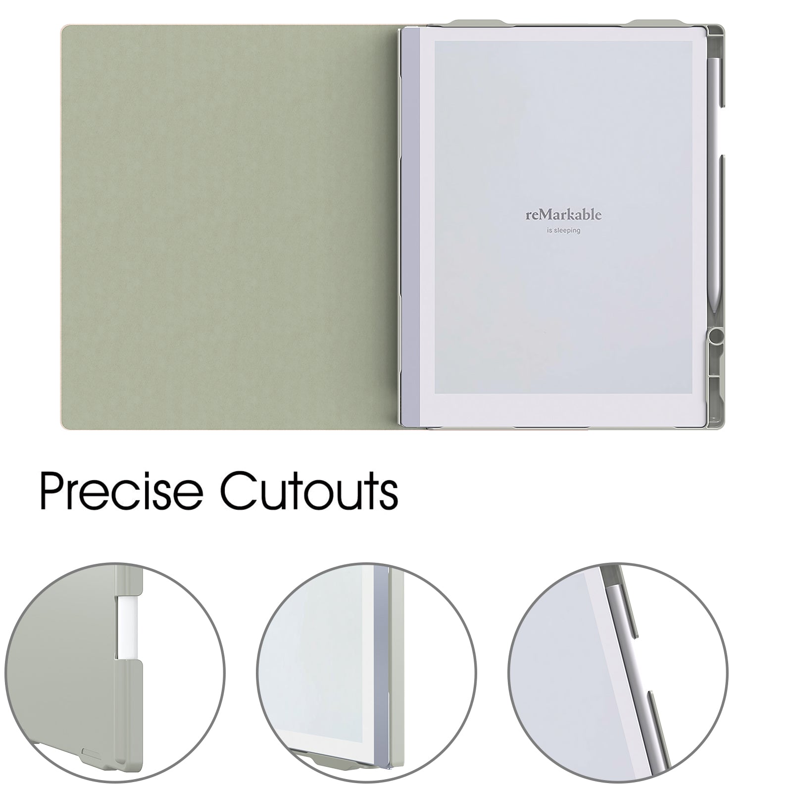 Case for Remarkable 2 Paper Tablet 10.3" 2020 Released, Lightweight and Hard Back Shell Protective Book Folio Cover with Built-in Pen Holder