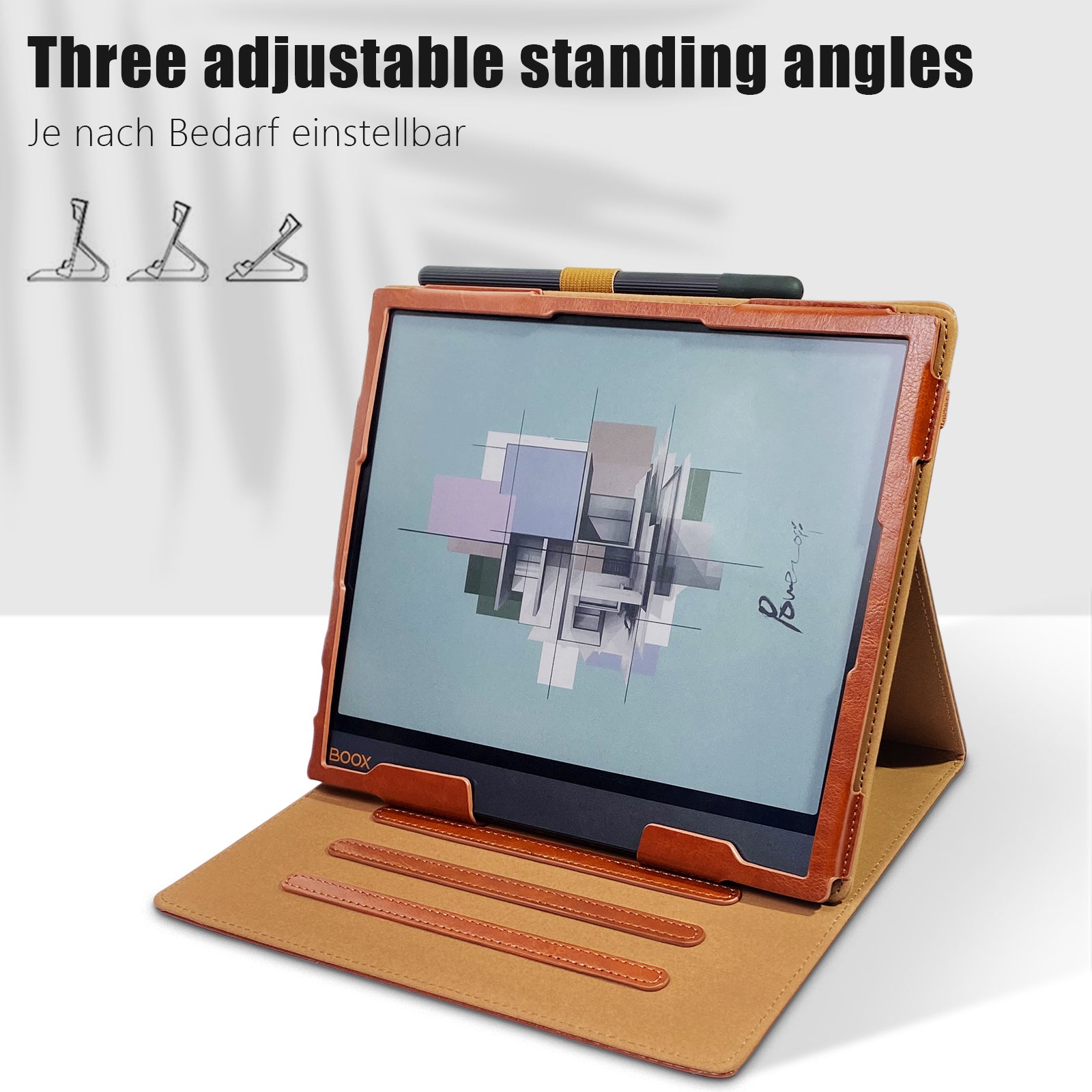 Case for All-New 10.3 inch Onyx Boox Note Air3/Note Air3 C/Boox Note Air2/Note Air2 Plus ePaper Tablet - PU Leather Sleeve Cover with Auto Sleep/Wake